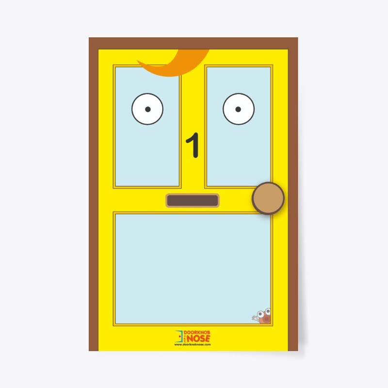 Yellow Door – Doorknob For A Nose Poster