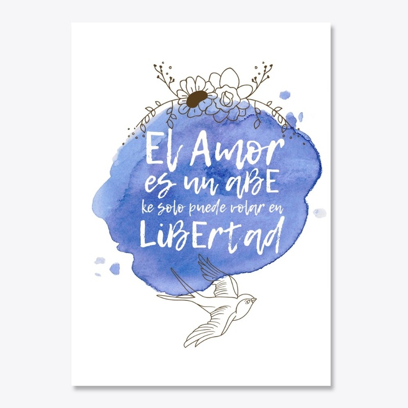 El Amor es... LiBErtad (azul marino)