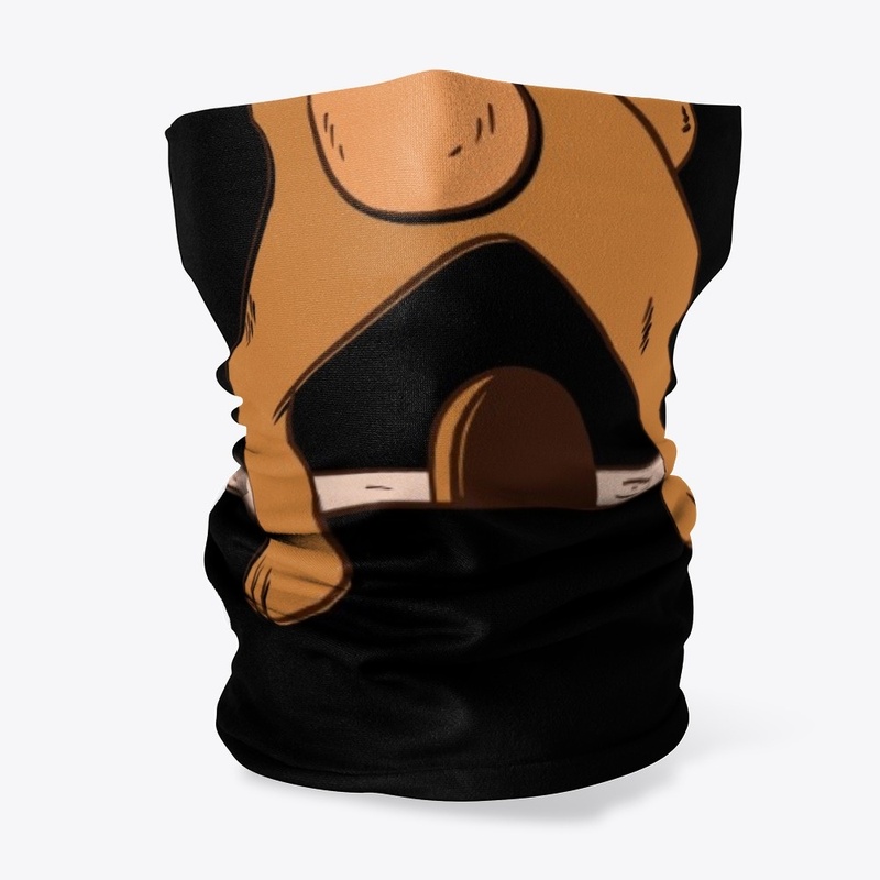 Pet cat in covid-19 mask funny cartoon
