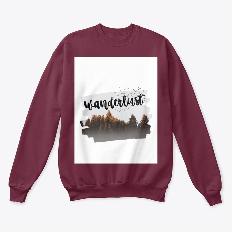 Wanderlust Forest Graphic Tee" 