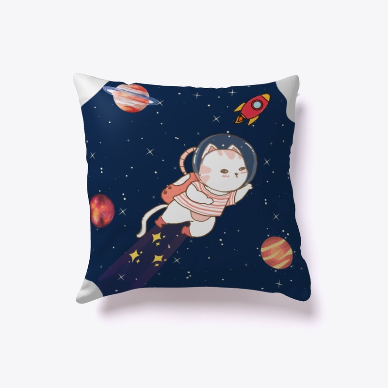 Cute Cat In Space Design
