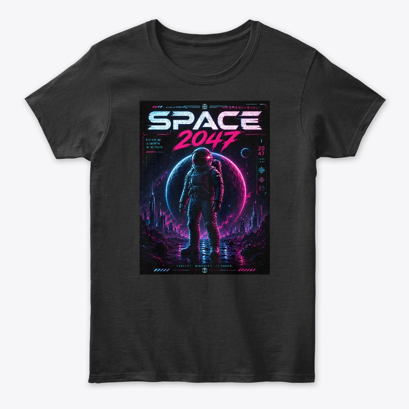 Space 2047 with a planet.