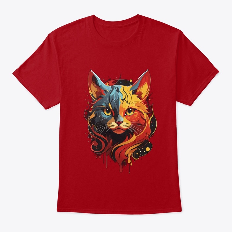 CAT Design Graphic T-shirt