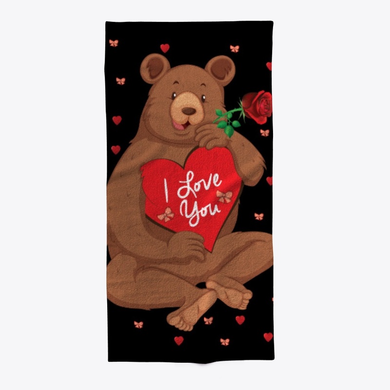 Happy Cute Brown Bear Valentine Gift