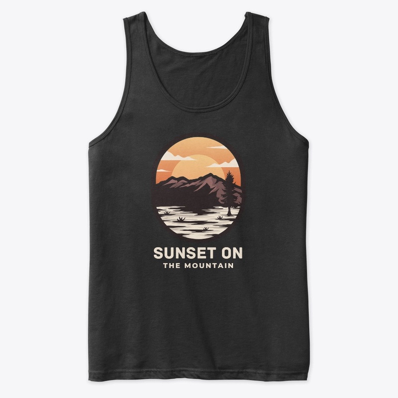 sunset on mountain