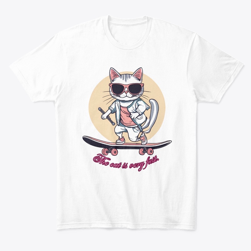  The cat is very fast