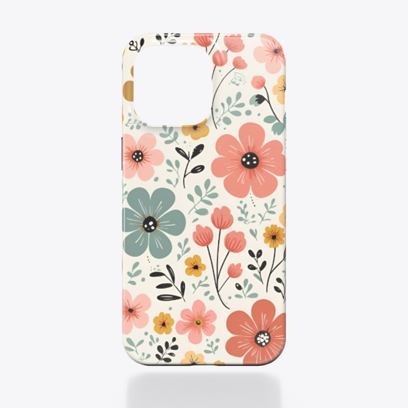 Retro Floral Garden Phone Case
