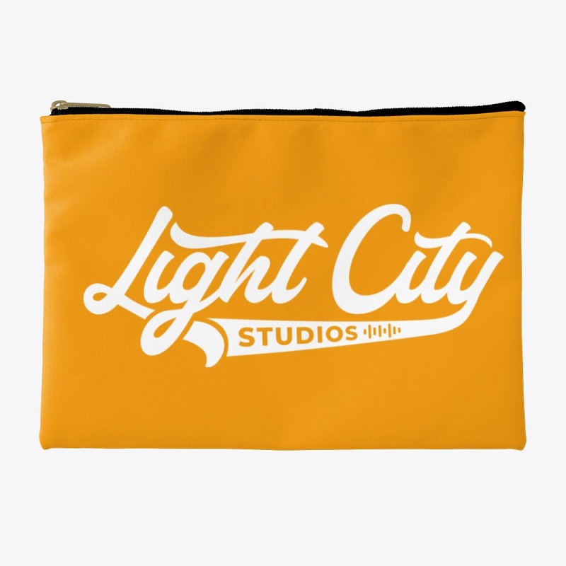 Classic White Script Logo