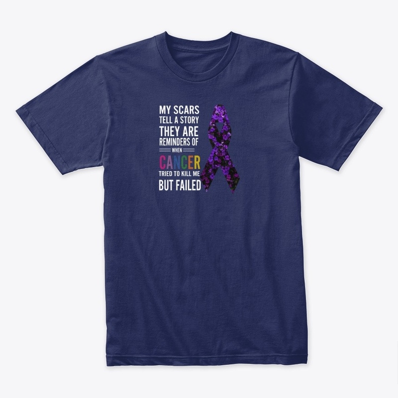 My Scars Tell A Story Against Cancer Tee