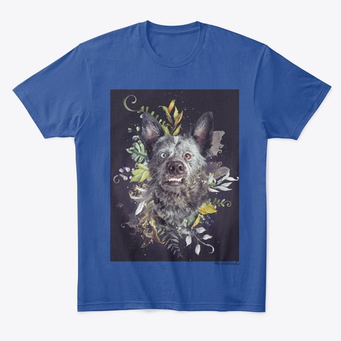 Moose Portrait  Deep Royal T-Shirt Front