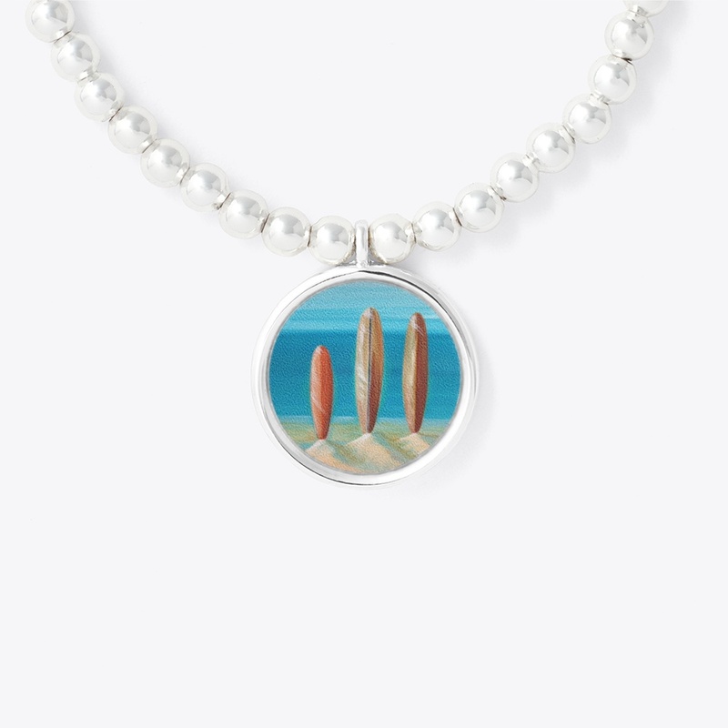 Surfboard bracelet