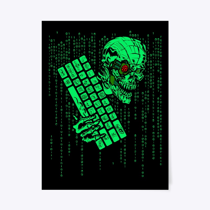 Computer Code Monster Hacker Gamer Coder