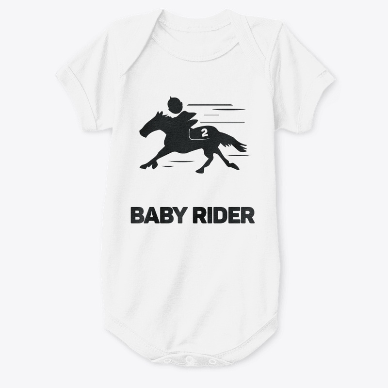 Short Sleeve Bodysuit - Horse racing