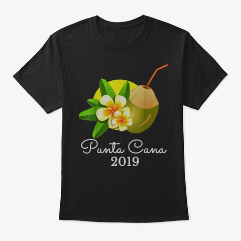 Punta Cana 2019 Family Vacation Gift Tsh Black áo T-Shirt Front