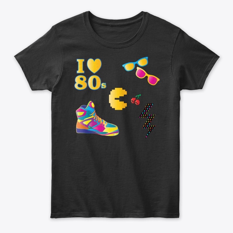 i love eighties design logo awsome desig