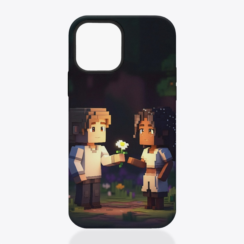 iPhone Tough Case (boy holding flower)