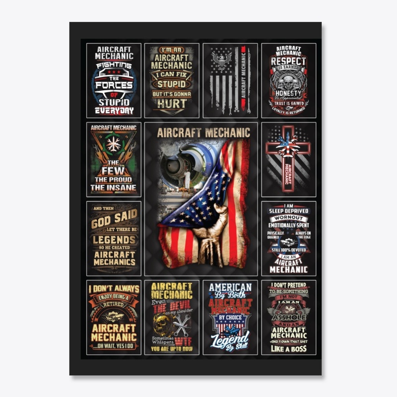 Aircraft Mechanic Collage Product