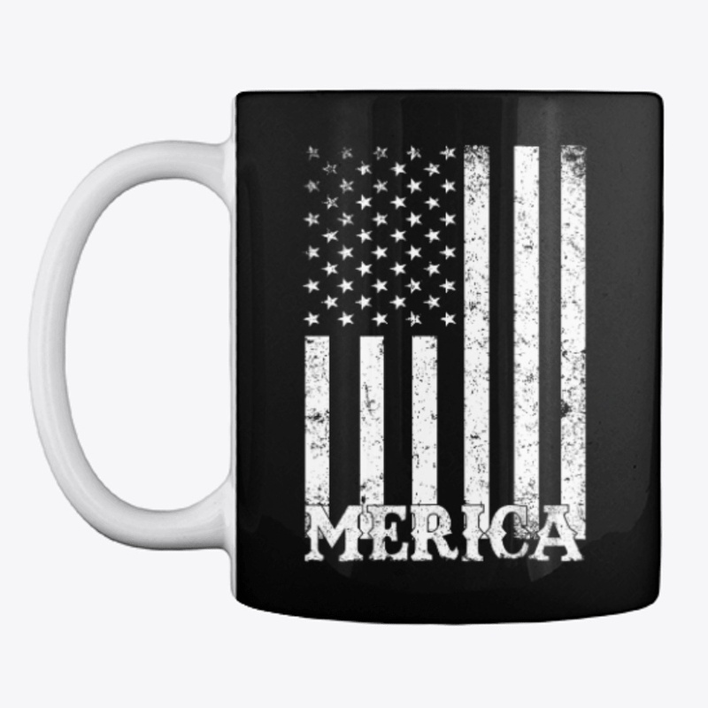 Merica 4th of July American Flag 