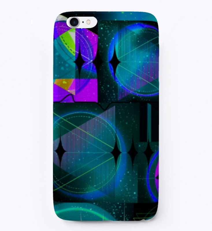 Fluorescent colors  Geometric design 