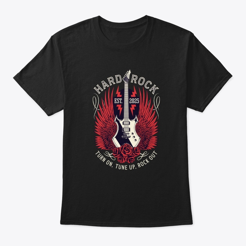 Hard Rock Guitar Roses T-Shirt