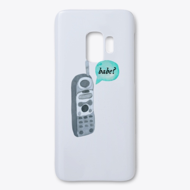 Babe watercolor phone design