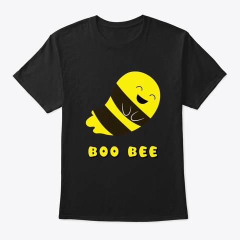 Boo Bee Ghost Of The Bee Black T-Shirt Front