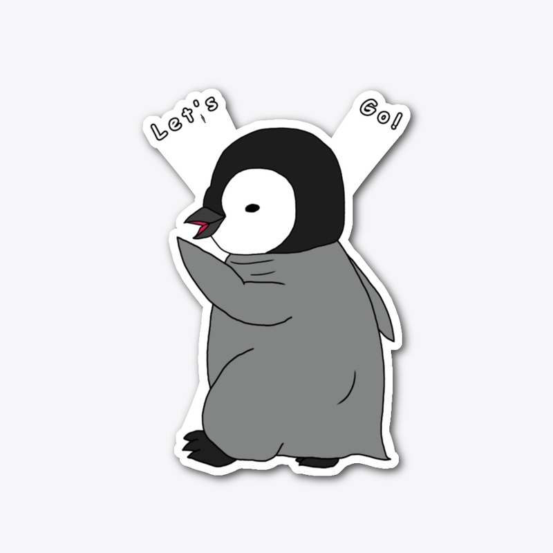 Let's Go! - Cute Baby Penguin Design