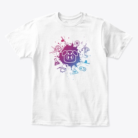 Children's Slapped Ham Paint Splat Tee White T-Shirt Front