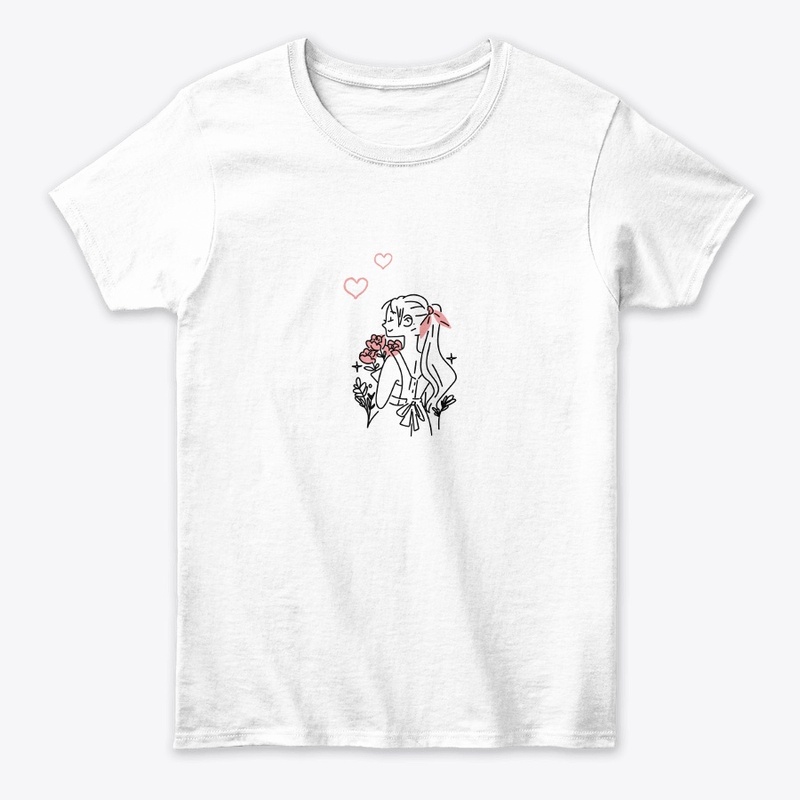 Girl illustrate graphic t-shirt