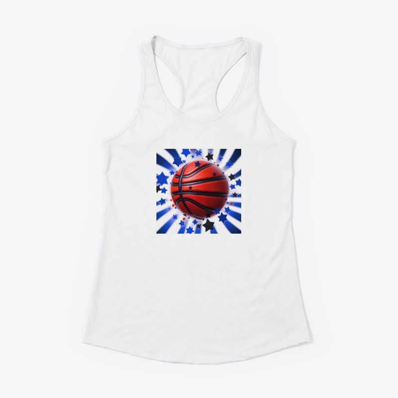 Red White and Blue Basketball