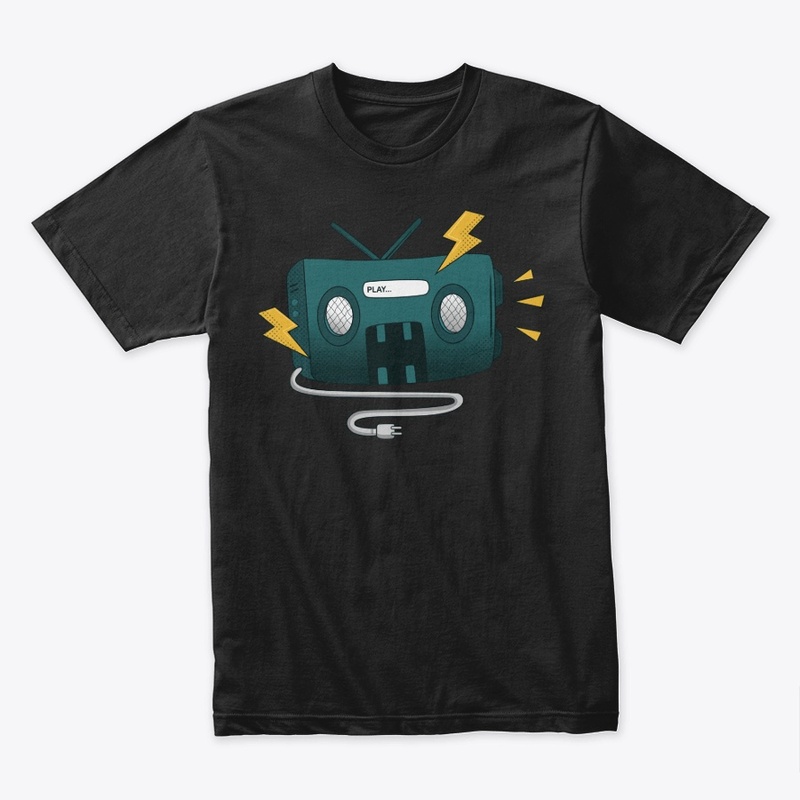 Electric Funk Boombox T-Shirt Design