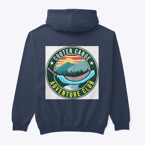 Cooter Canoe Navy Maglietta Back