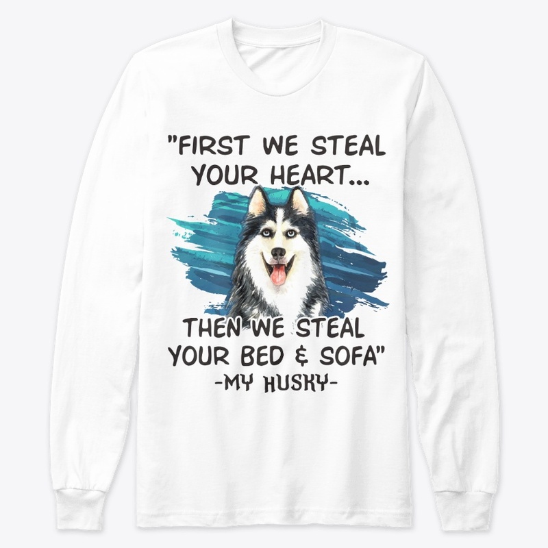 Funny Husky Lover Gift First Steal Heart