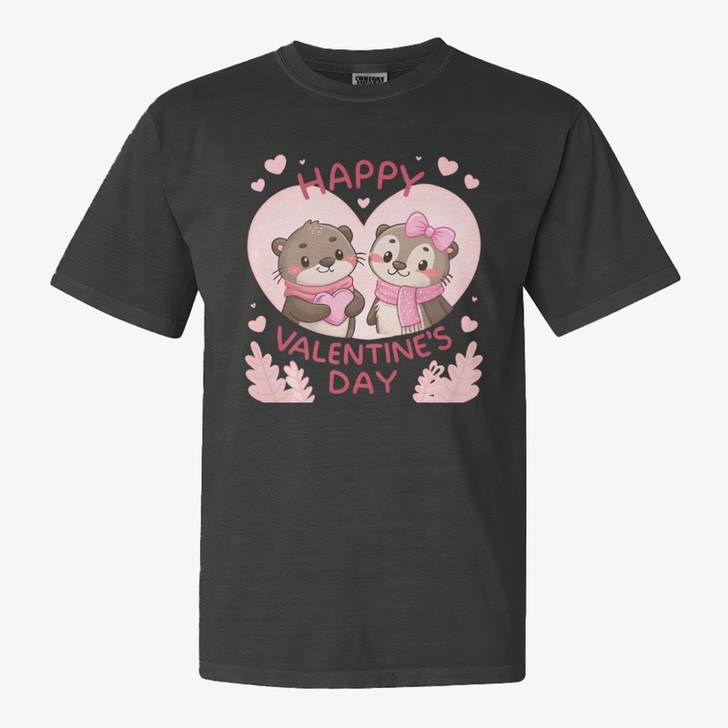 Cute Otter Valentine’s Day 
