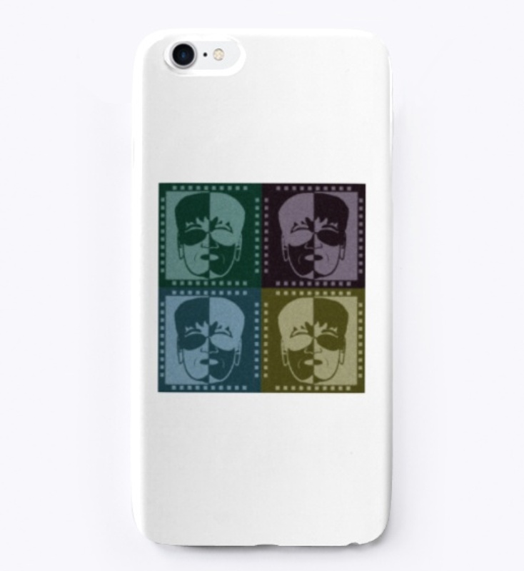 Abstract man face 4 colors