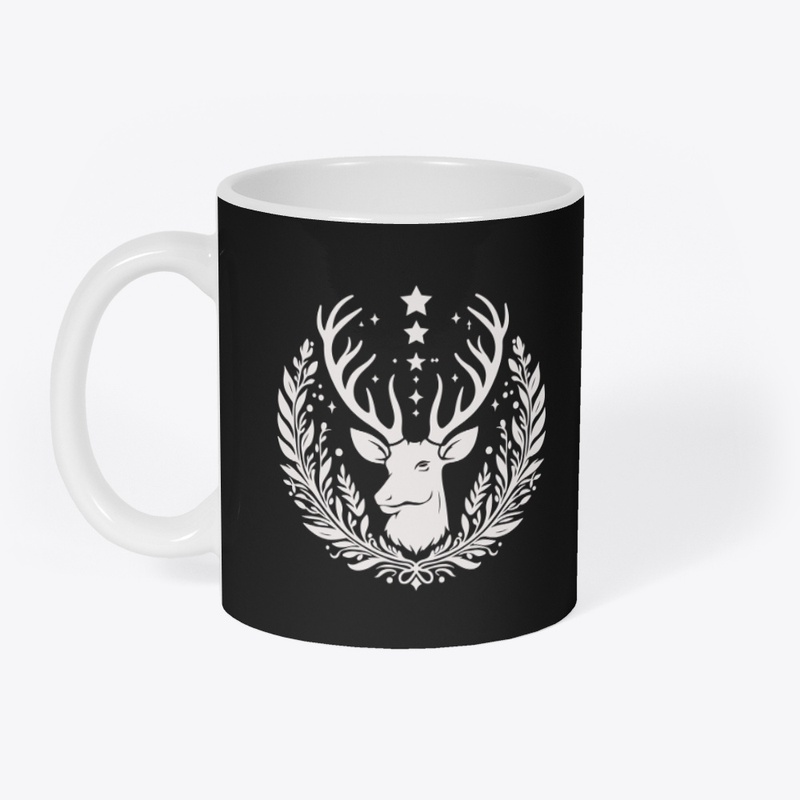 Deer head silhouette t-shirt design