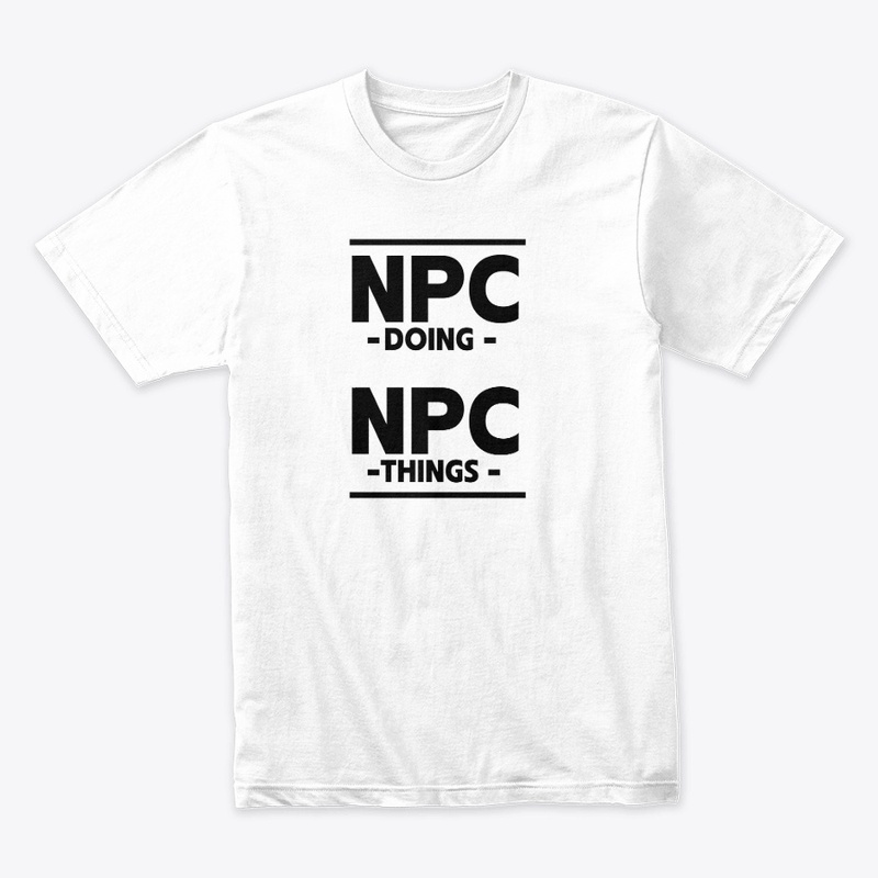 NPC Doing NPC Things Black Text