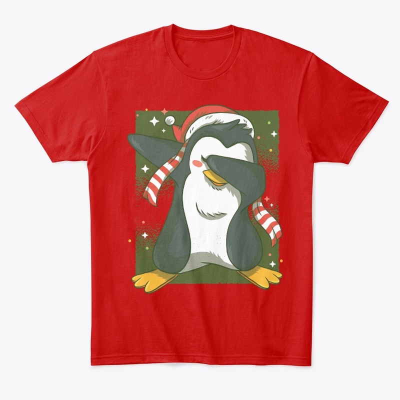 Christmas Dabbing Penguin