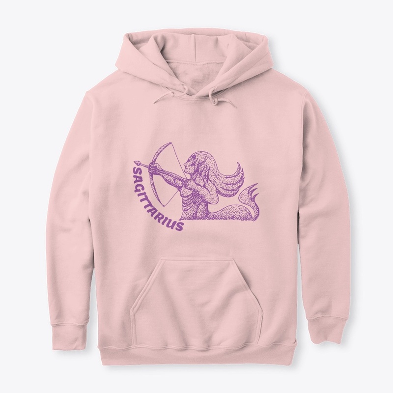 SAGITTARIUS Purple Pullover Hoodie