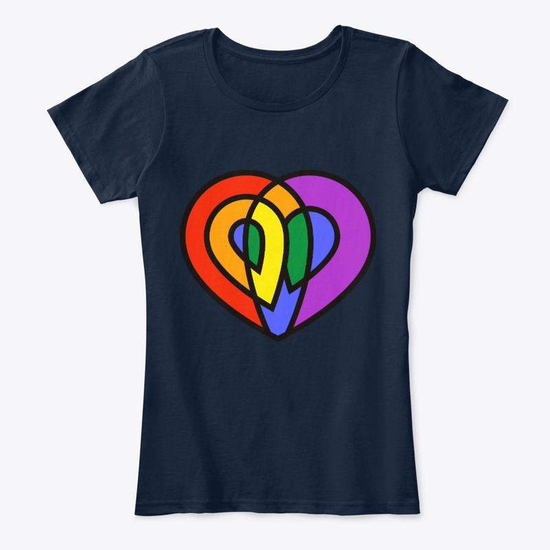 LGBT Love Pride Rainbow Heart