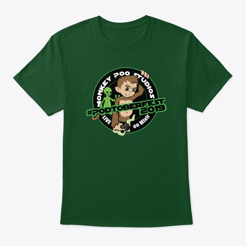 Podtoberfest 2019 Promo Deep Forest T-Shirt Front