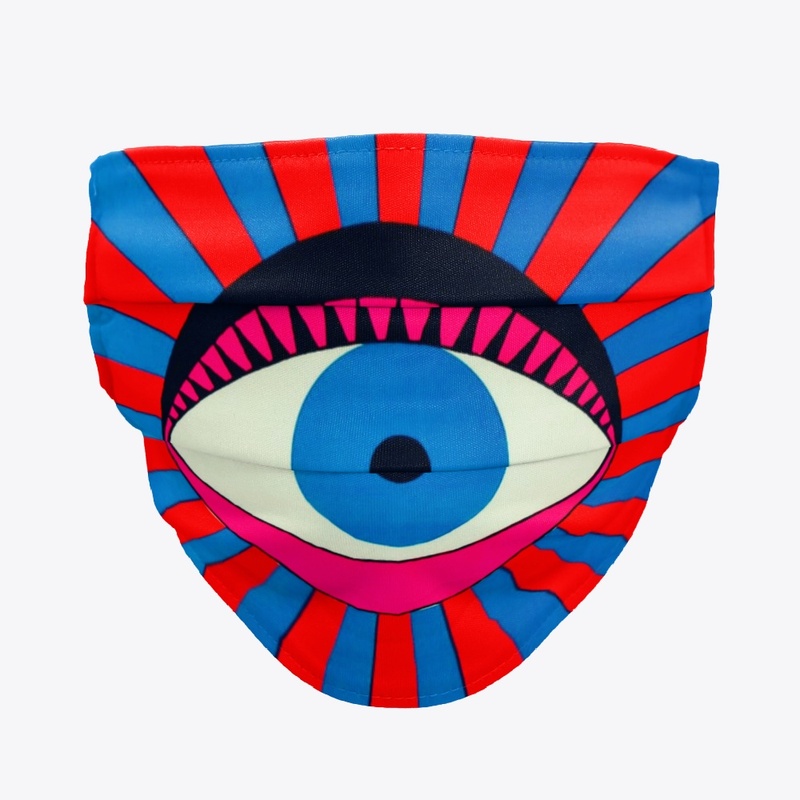 BIZARRE EYE heavy metal face mask