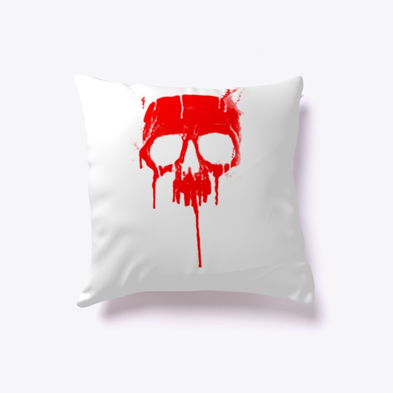 Classic Metal Graffiti Skull - Dripping