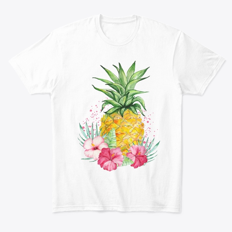 pineapple flowers shirts