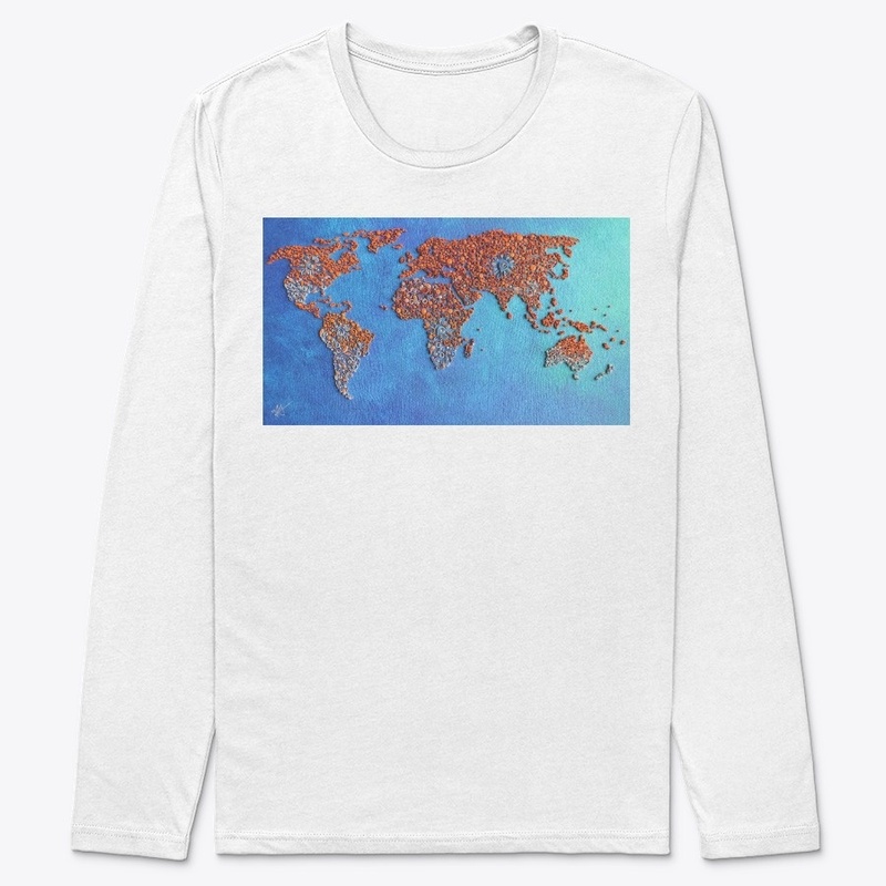 World  Map in Paper quilling design