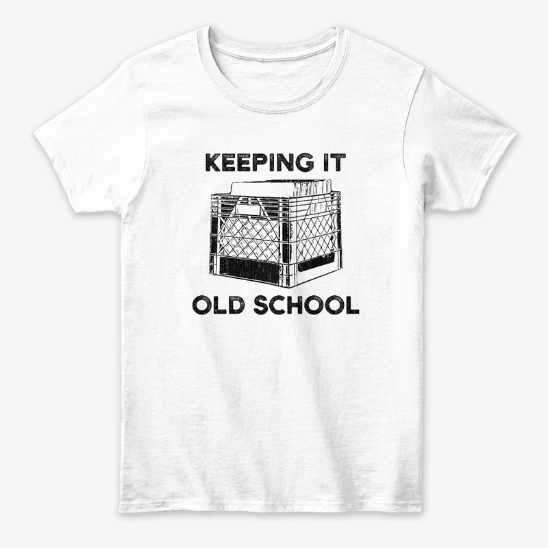 Keeping It Old School Vinyl Record Crate