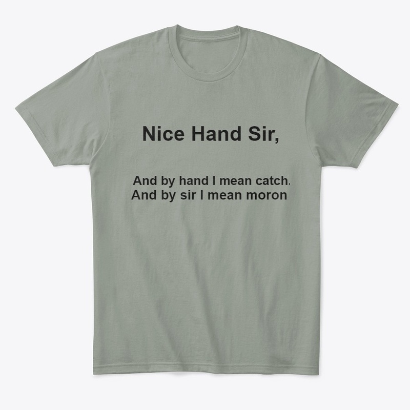 Shirt with a funny poker joke.