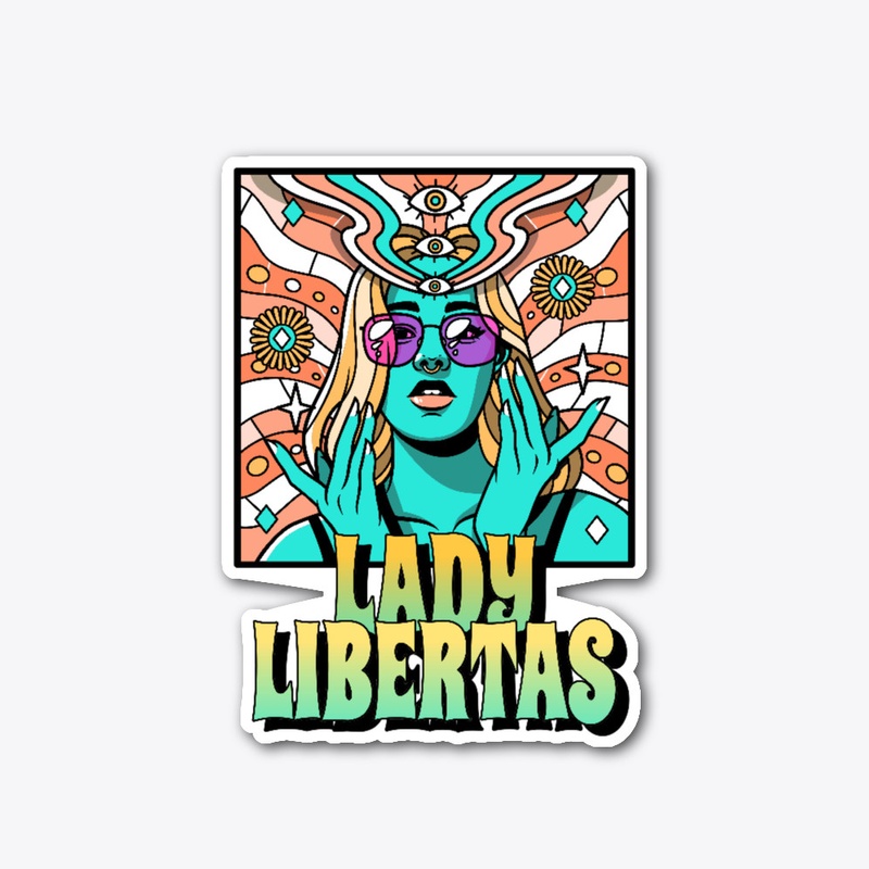 LADY LIBERTAS STICKER