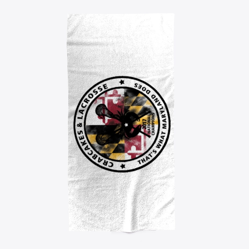 Maryland Lacrosse Towel (White)