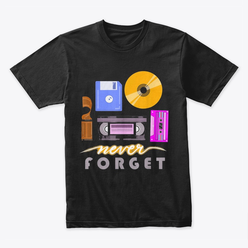 Never Forget Retro Vintage Cassette Tape
